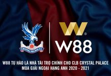 W88 CHÍNH THỨC LÀ NHÀ TÀI TRỢ CỦA CRYSTAL PALACE MÙA GIẢI NGOẠI HẠNG ANH 2020/2021