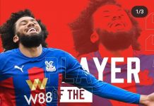 JAÏRO RIEDEWALD GIÀNH DANH HIỆU CẦU THỦ XUẤT SẮC NHẤT CRYSTAL PALACE THÁNG 10