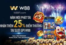 NĂM MỚI PHÁT TÀI – NHẬN THÊM 25% ĐIỂM THƯỞNG TẠI SLOTS GPI W88