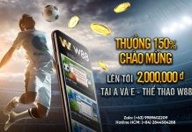 THƯỞNG 150% CHÀO MỪNG LÊN TỚI 2,000,000 VND TẠI A & E-THỂ THAO W88