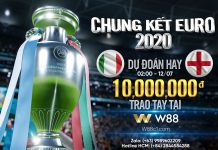 CHUNG KẾT EURO 2020: DỰ ĐOÁN HAY – 10 TRIỆU TRAO TAY TẠI W88