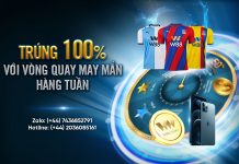 TRÚNG 100% VỚI VÒNG QUAY MAY MẮN HÀNG TUẦN