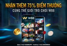 NHẬN THÊM 75% ĐIỂM THƯỞNG CÙNG THẾ GIỚI TRÒ CHƠI W88