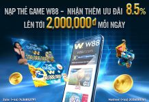 THẺ GAME W88 – CHUYỂN TIỀN ẨN DANH – NHANH TRONG NHÁY MẮT
