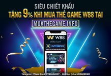 SIÊU CHIẾT KHẤU – TẶNG 9% KHI MUA THẺ GAME W88 TẠI MUATHEGAME.INFO