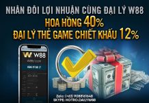 KINH DOANH ONLINE – % CHIẾT KHẤU CỰC CAO ĐẠI LÝ W88