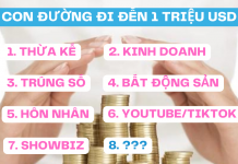 CÓ RẤT NHIỀU CON ĐƯỜNG ĐI ĐẾN 1 TRIỆU ĐÔ