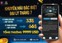 KHUYẾN MÃI ĐẶC BIỆT ĐẠI LÝ THÁNG 7 TỔNG GIẢI THƯỞNG LÊN ĐẾN 9999 USD
