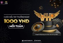 CƯỢC ĐỀU TAY – RINH THƯỞNG 1,000 VND MỖI TUẦN TẠI W88