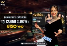THƯỞNG 100% CHÀO MỪNG LÊN TỚI 6,150 VND TẠI CASINO CLUB W+