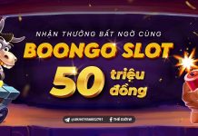 NHẬN THƯỞNG BẤT NGỜ CÙNG SLOT BOOONGO – TỔNG GIẢI THƯỞNG LÊN ĐẾN 50,000 VND