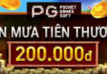 CƠN MƯA TIỀN THƯỞNG PGSOFT – TỔNG GIẢI THƯỞNG LÊN TỚI 200,000 VND