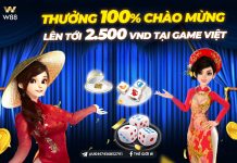 THƯỞNG 100% CHÀO MỪNG LÊN TỚI 2,500 VND TẠI GAME VIỆT