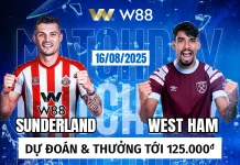 SUNDERLAND VS WESTHAM – DỰ ĐOÁN TRẬN ĐẤU THƯỞNG TỚI 125 VND