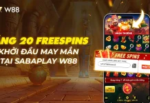 TẶNG 20 VÒNG QUAY MIỄN PHÍ – KHỞI ĐẦU MAY MẮN TẠI SABAPLAY W88
