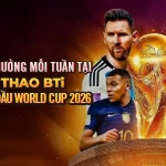 TÍCH LŨY THƯỞNG MỖI TUẦN TẠI BTI – CƯỢC TRẬN ĐẦU FIFA WORLD CUP 2026