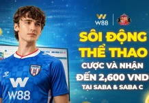 SÔI ĐỘNG THỂ THAO – CƯỢC VÀ NHẬN THƯỞNG ĐẾN 2,600 VND TẠI SABA & SABA C