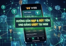 HƯỚNG DẪN NẠP & RÚT TIỀN VND BẰNG USDT TẠI W88 MỚI NHẤT