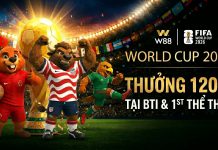THƯỞNG 120% WORLD CUP TẠI BTI & 1ST THỂ THAO