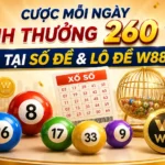 CƯỢC MỖI NGÀY – RINH THƯỞNG 260 VND TẠI SỐ ĐỀ & LÔ ĐỀ W88