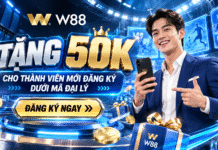 W88 TẶNG 50K CHO THÀNH VIÊN MỚI – ƯU ĐÃI ĐẶC QUYỀN QUA MÃ ĐẠI LÝ